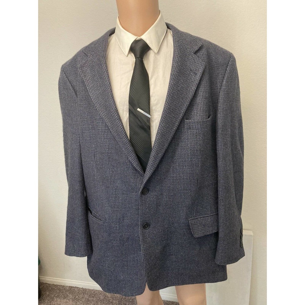 VTG Regent Clothes Cashmere Wool Tweed Blazer 48L